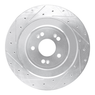 R1 Concepts® - eLINE™ Drilled and Slotted 1-Piece Rear Driver Side Brake Rotor