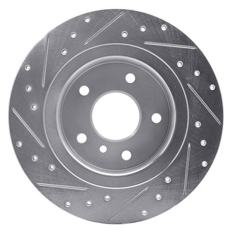 R1 Concepts® - eLINE™ Drilled and Slotted 1-Piece Rear Passenger Side Brake Rotor