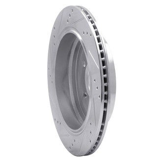 R1 Concepts® - eLINE™ Drilled and Slotted 1-Piece Rear Passenger Side Brake Rotor