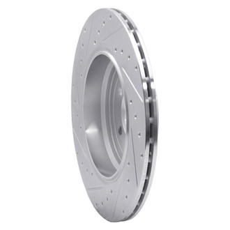 R1 Concepts® - eLINE™ Drilled and Slotted 1-Piece Rear Passenger Side Brake Rotor