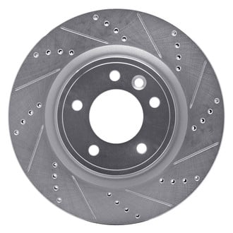 R1 Concepts® - eLINE™ Drilled and Slotted 1-Piece Rear Passenger Side Brake Rotor