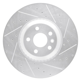 R1 Concepts® - eLINE™ Drilled and Slotted 1-Piece Front Passenger Side Brake Rotor