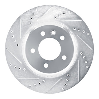R1 Concepts® - eLINE™ Drilled and Slotted 1-Piece Rear Driver Side Brake Rotor