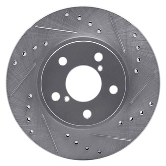 R1 Concepts® - eLINE™ Drilled and Slotted 1-Piece Front Passenger Side Brake Rotor
