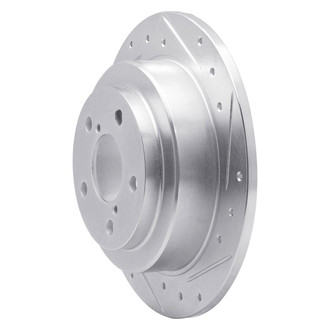 R1 Concepts® - eLINE™ Drilled and Slotted 1-Piece Rear Passenger Side Brake Rotor