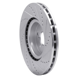 R1 Concepts® - eLINE™ Drilled and Slotted 1-Piece Front Driver Side Brake Rotor
