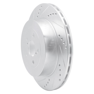 R1 Concepts® - eLINE™ Drilled and Slotted 1-Piece Rear Driver Side Brake Rotor