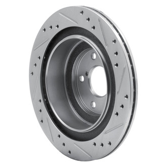 R1 Concepts® - eLINE™ Drilled and Slotted 1-Piece Rear Driver Side Brake Rotor