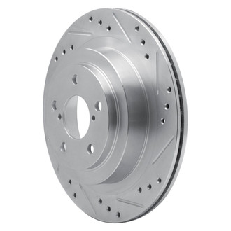 R1 Concepts® - eLINE™ Drilled and Slotted 1-Piece Rear Passenger Side Brake Rotor