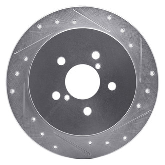 R1 Concepts® - eLINE™ Drilled and Slotted 1-Piece Rear Passenger Side Brake Rotor