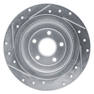 R1 Concepts® - eLINE™ Drilled and Slotted 1-Piece Rear Passenger Side Brake Rotor
