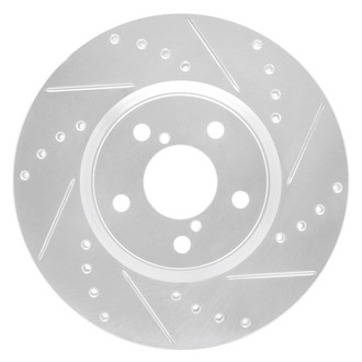 R1 Concepts® - eLINE™ Drilled and Slotted 1-Piece Front Passenger Side Brake Rotor