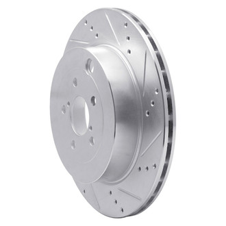 R1 Concepts® - eLINE™ Drilled and Slotted 1-Piece Rear Passenger Side Brake Rotor