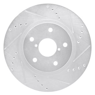 R1 Concepts® - eLINE™ Drilled and Slotted 1-Piece Front Passenger Side Brake Rotor