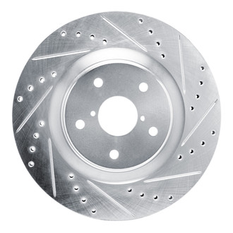 R1 Concepts® - eLINE™ Drilled and Slotted 1-Piece Front Passenger Side Brake Rotor