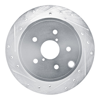 R1 Concepts® - eLINE™ Drilled and Slotted 1-Piece Rear Driver Side Brake Rotor