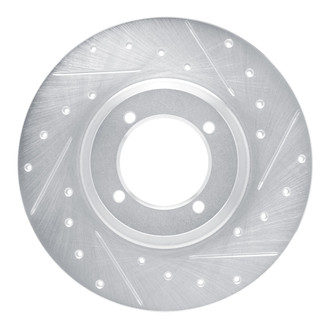 R1 Concepts® - eLINE™ Drilled and Slotted 1-Piece Front Passenger Side Brake Rotor
