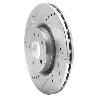 R1 Concepts® - eLINE™ Drilled and Slotted 1-Piece Front Driver Side Brake Rotor