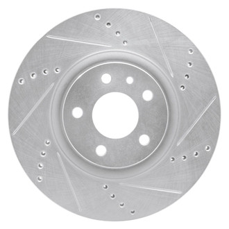R1 Concepts® - eLINE™ Drilled and Slotted 1-Piece Front Passenger Side Brake Rotor