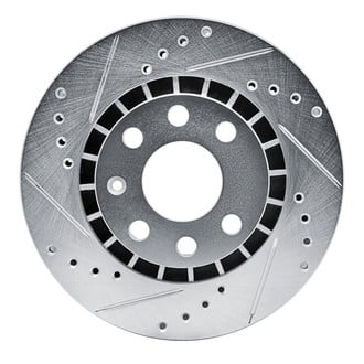 R1 Concepts® - eLINE™ Drilled and Slotted 1-Piece Front Driver Side Brake Rotor