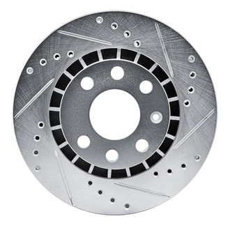 R1 Concepts® - eLINE™ Drilled and Slotted 1-Piece Front Passenger Side Brake Rotor