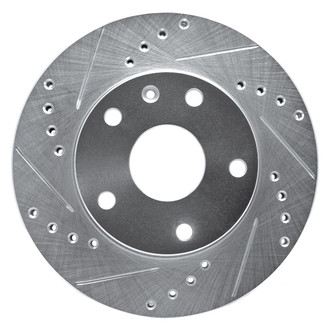 R1 Concepts® - eLINE™ Drilled and Slotted 1-Piece Front Driver Side Brake Rotor