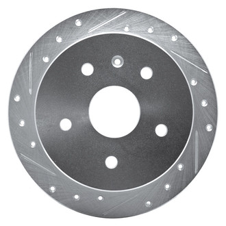 R1 Concepts® - eLINE™ Drilled and Slotted 1-Piece Rear Driver Side Brake Rotor