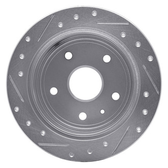 R1 Concepts® - eLINE™ Drilled and Slotted 1-Piece Rear Passenger Side Brake Rotor