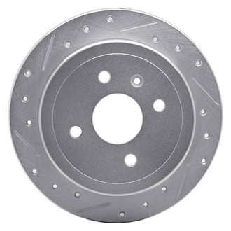 R1 Concepts® - eLINE™ Drilled and Slotted 1-Piece Rear Passenger Side Brake Rotor