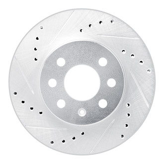 R1 Concepts® - eLINE™ Drilled and Slotted 1-Piece Front Driver Side Brake Rotor