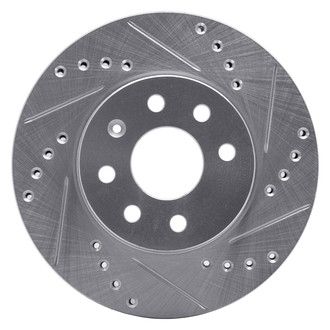 R1 Concepts® - eLINE™ Drilled and Slotted 1-Piece Front Passenger Side Brake Rotor