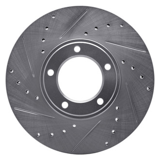 R1 Concepts® - eLINE™ Drilled and Slotted 1-Piece Front Driver Side Brake Rotor