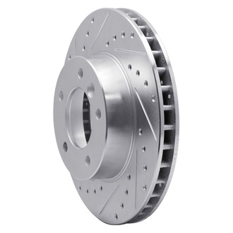 R1 Concepts® - eLINE™ Drilled and Slotted 1-Piece Front Driver Side Brake Rotor