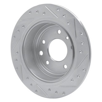 R1 Concepts® - eLINE™ Drilled and Slotted 1-Piece Rear Driver Side Brake Rotor