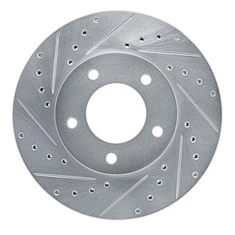 R1 Concepts® - eLINE™ Drilled and Slotted 1-Piece Front Driver Side Brake Rotor