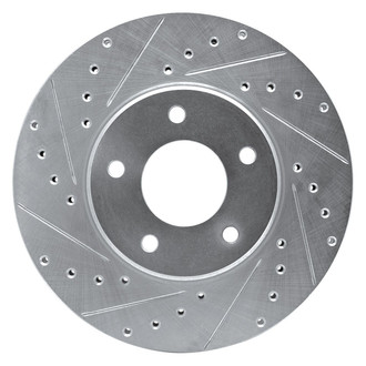 R1 Concepts® - eLINE™ Drilled and Slotted 1-Piece Front Driver Side Brake Rotor