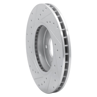 R1 Concepts® - eLINE™ Drilled and Slotted 1-Piece Front Passenger Side Brake Rotor