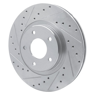 R1 Concepts® - eLINE™ Drilled and Slotted 1-Piece Front Driver Side Brake Rotor