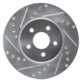 R1 Concepts® - eLINE™ Drilled and Slotted 1-Piece Front Driver Side Brake Rotor