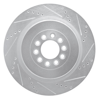 R1 Concepts® - eLINE™ Drilled and Slotted 1-Piece Front Passenger Side Brake Rotor