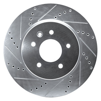 R1 Concepts® - eLINE™ Drilled and Slotted 1-Piece Rear Driver Side Brake Rotor