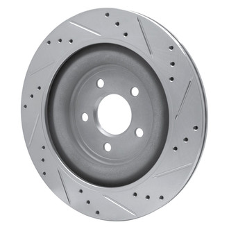 R1 Concepts® - eLINE™ Drilled and Slotted 1-Piece Rear Driver Side Brake Rotor