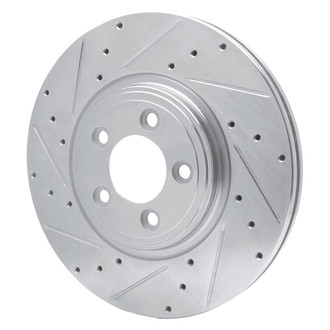 R1 Concepts® - eLINE™ Drilled and Slotted 1-Piece Front Driver Side Brake Rotor