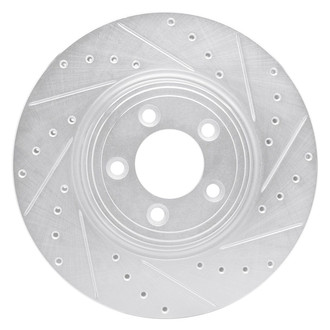 R1 Concepts® - eLINE™ Drilled and Slotted 1-Piece Front Passenger Side Brake Rotor