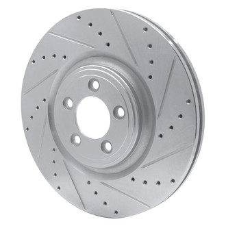 R1 Concepts® - eLINE™ Drilled and Slotted 1-Piece Front Passenger Side Brake Rotor