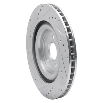 R1 Concepts® - eLINE™ Drilled and Slotted 1-Piece Rear Driver Side Brake Rotor