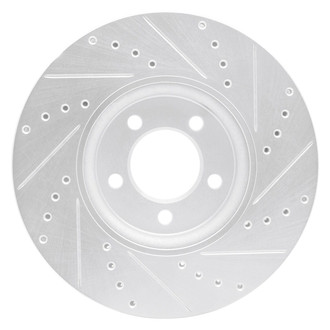 R1 Concepts® - eLINE™ Drilled and Slotted 1-Piece Front Driver Side Brake Rotor