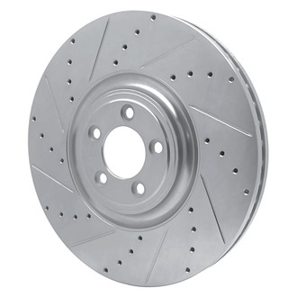 R1 Concepts® - eLINE™ Drilled and Slotted 1-Piece Front Driver Side Brake Rotor
