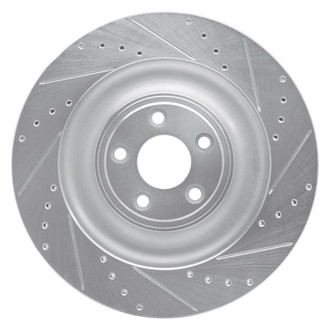 R1 Concepts® - eLINE™ Drilled and Slotted 1-Piece Rear Passenger Side Brake Rotor