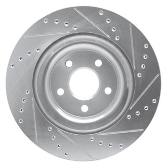 R1 Concepts® - eLINE™ Drilled and Slotted 1-Piece Rear Driver Side Brake Rotor